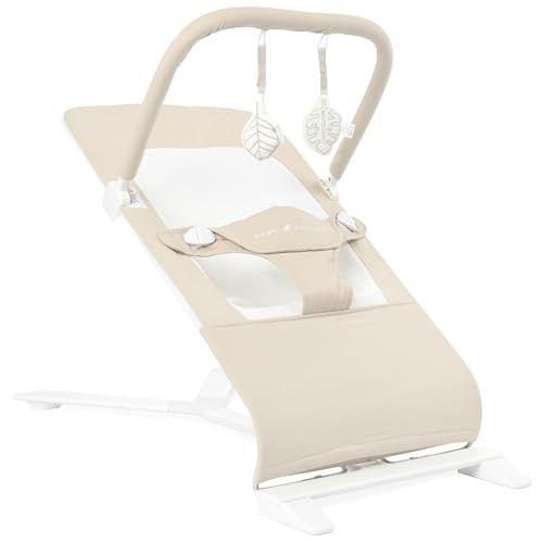Baby Delight Alpine Deluxe Portable Bouncer, Infant, 0-6 Months, 100% GOTS Certified Cotton Fabric