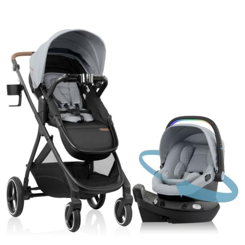 Evenflo Shyft Intuiti+ Travel System w/ Revolve180 LiteMax NXT Rotating Car Seat