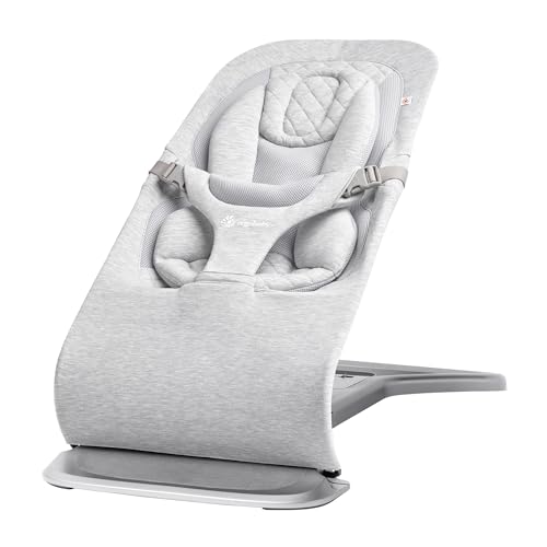 Ergobaby Evolve 3-in-1 Bouncer Seat for Babies and Toddlers 5.5-25lbs - Multi Position Baby Rocker