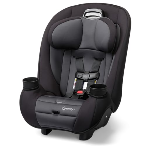 Safety 1st Ellaris 3-in-1 Convertible Car Seat, Slim Fit Design, Rear & Forward-Facing, 5-Position Headrest, Travel-Friendly with Machine-Washable Seat Pad, Smokey Haze