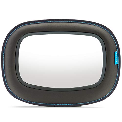 Munchkin Baby Car Mirror for Rear Facing Car Seats, Clear View Baby in-Sight Auto Mirror, Dark Grey