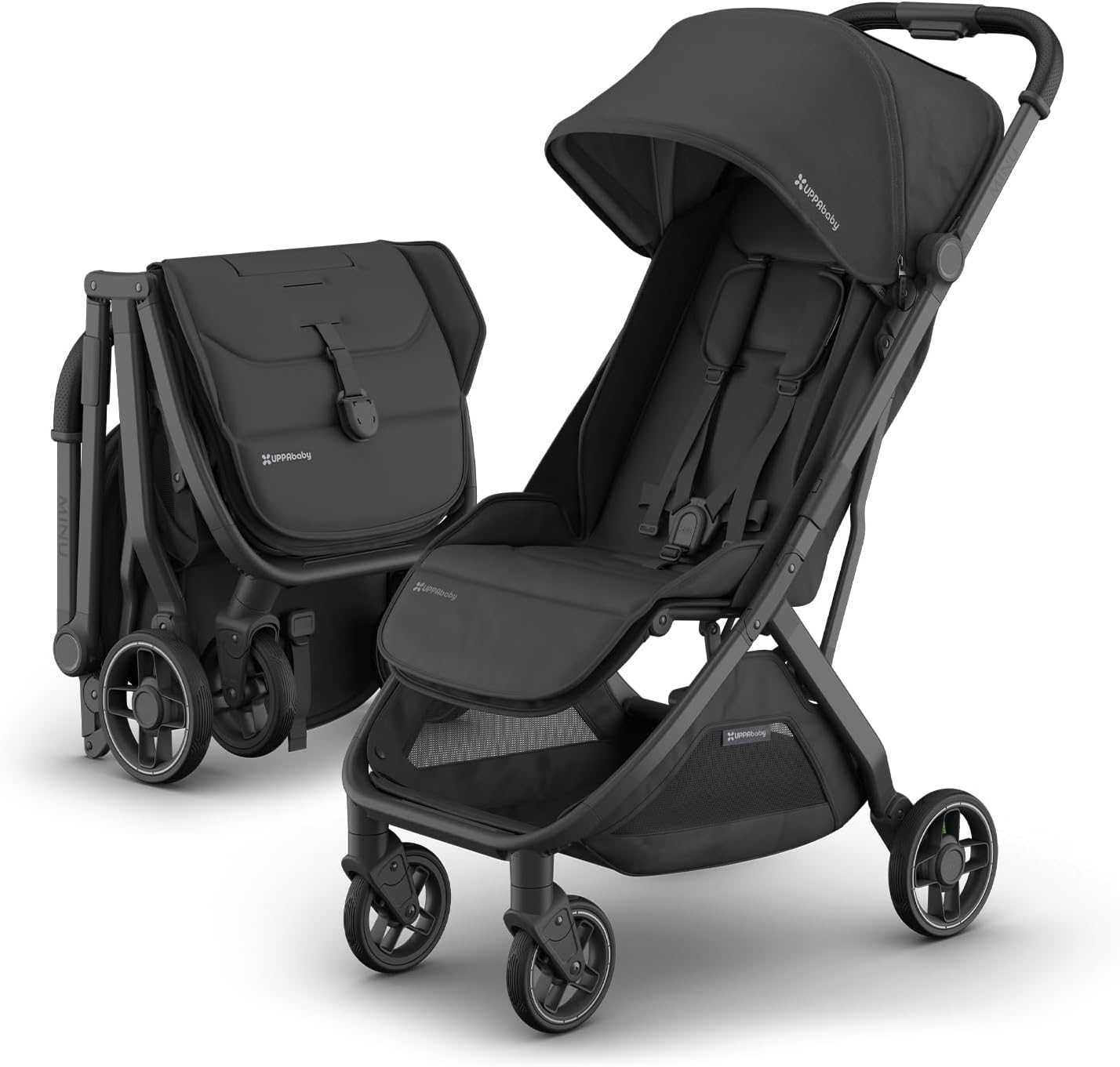 UPPAbaby Minu V3 Travel Stroller | Lightweight + Compact Design | One-Hand Fold + Unfold | from Birth + Overhead Compatibl...