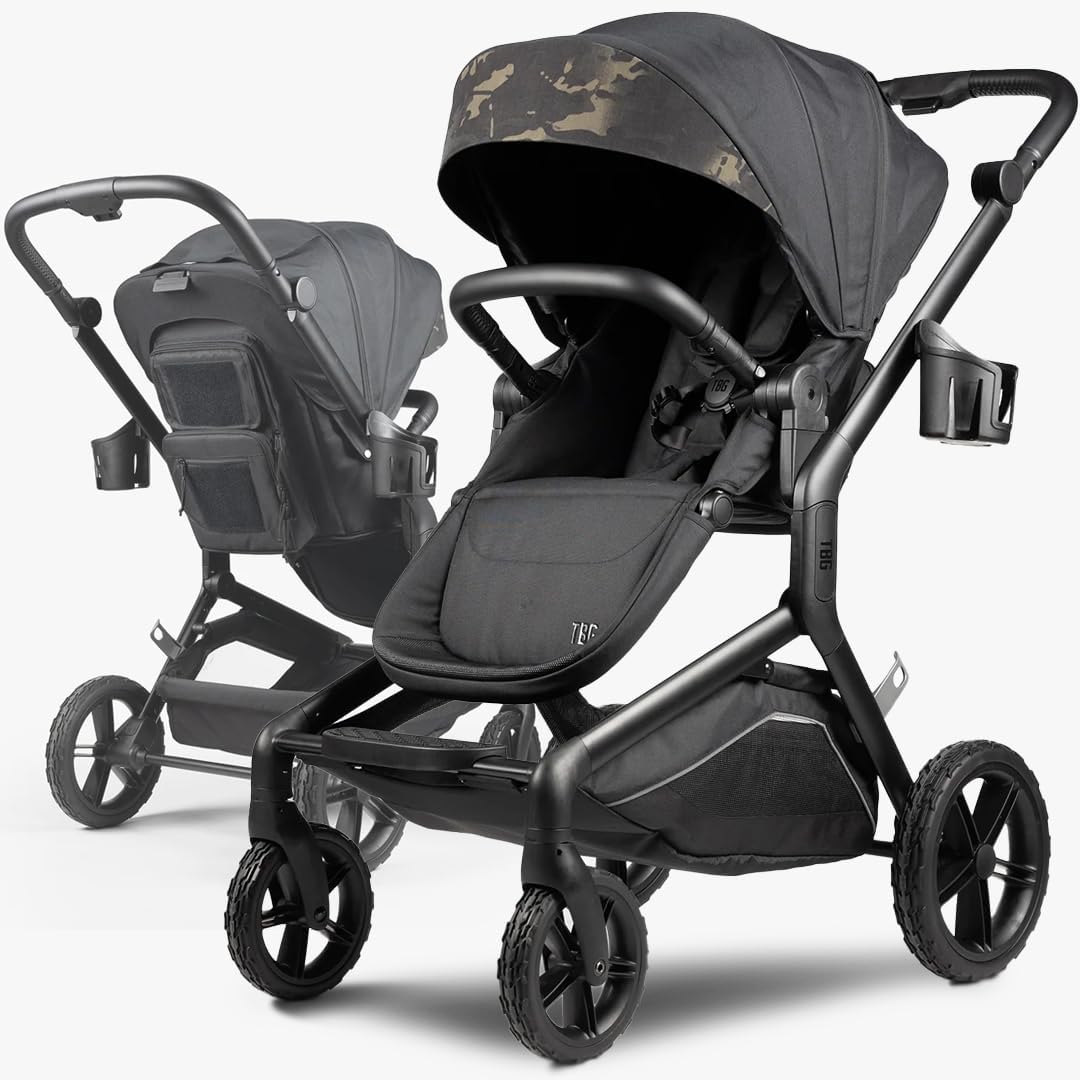 Tactical Baby Gear S-1 Stroller – All-Terrain, Rugged Lightweight Design, Adjustable Canopy, Basket Storage, Infant & Todd...