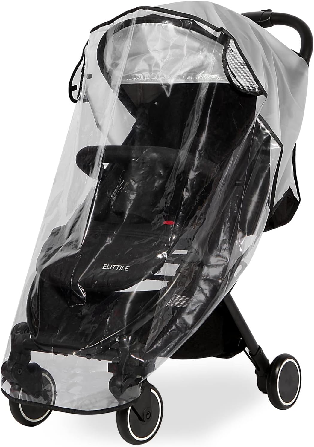 Clear Stroller Rain Cover, Universal Travel Weather Shield Breathable Baby Stroller Rain Cover for Windproof, Waterproof, ...