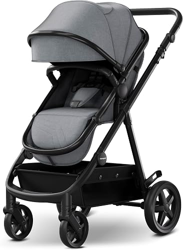 Mompush Meteor2 Baby Stroller 2-in-1 with Newborn Mode, Large Shock-Ab — Build quality and design details up close