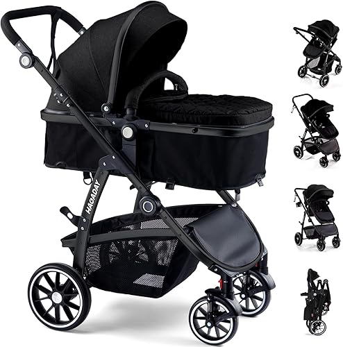 Baby Stroller, 2-in-1 Reversible Toddler Seat with Lie-Flat Mode, Fold — Our recommended configuration for best results