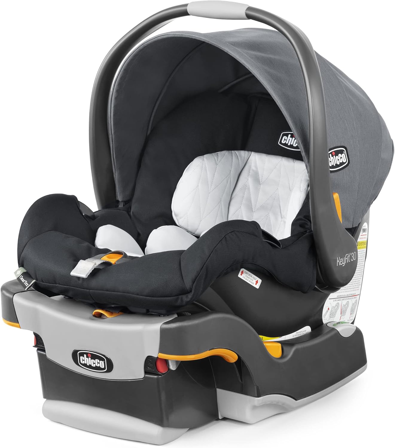 Chicco KeyFit 30 ClearTex Infant Car Seat and Base, Rear-Facing Seat for Infants 4-30 lbs., Includes Infant Head and Body ...