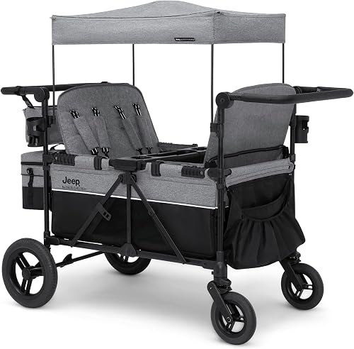Jeep Wrangler Deluxe 4 Seater Stroller Wagon by Delta Children - Premi — Real-world performance testing in action