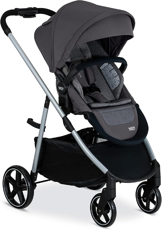 Britax Grove Modular Stroller, Lightweight Stroller with CozyFit Insert and Bumper Bar, 6 Ways to Ride, SafeWash, Pindot S...