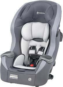 Baby Trend Trooper Slim 3-in-1 Convertible Car Seat, Dash Grey – Slim Fit, 3-in-1 Growth 