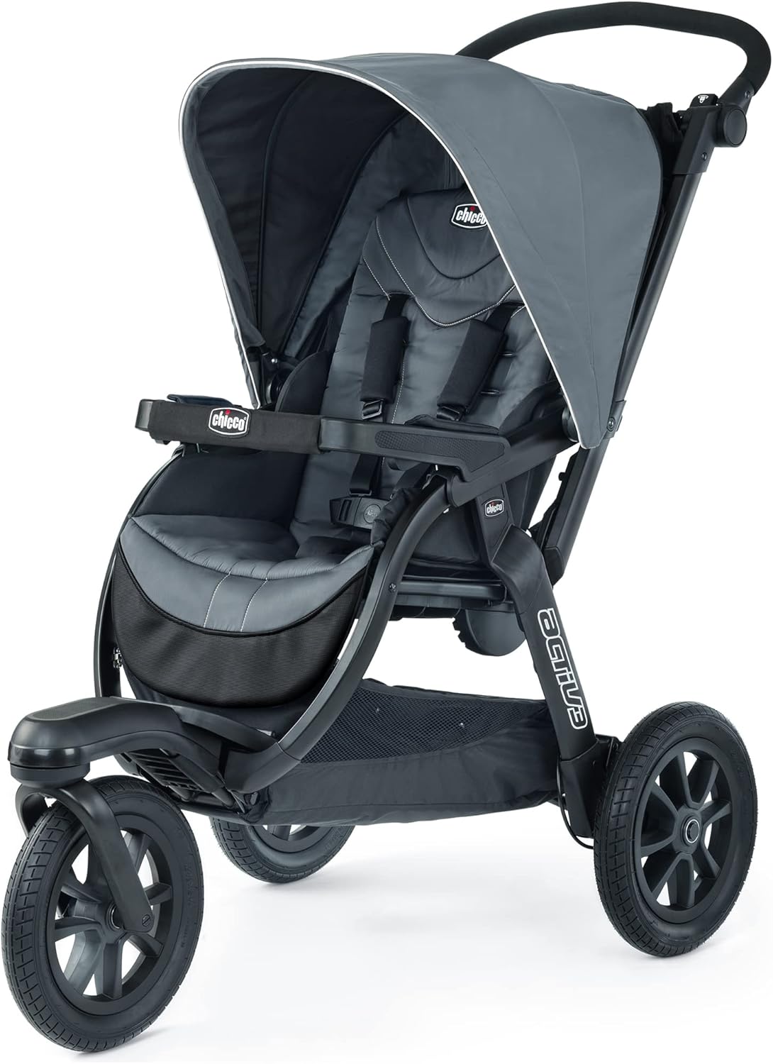 Chicco Activ3 Jogging Stroller, All-Terrain Stroller, Compatible with Chicco Infant Car Seats (not Included), Baby Travel ...