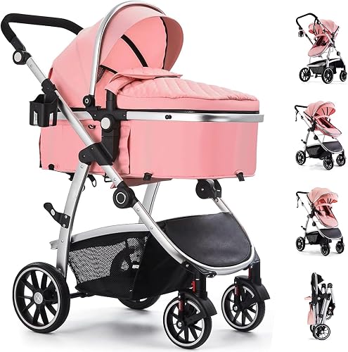 Hagaday Baby Stroller, 2-in-1 Reversible Toddler Seat with Bassinet Mo — Real-world performance testing in action