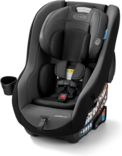 Graco Contender Slim Convertible Car Seat, West Point, Lightweight Tra — Build quality and design details up close